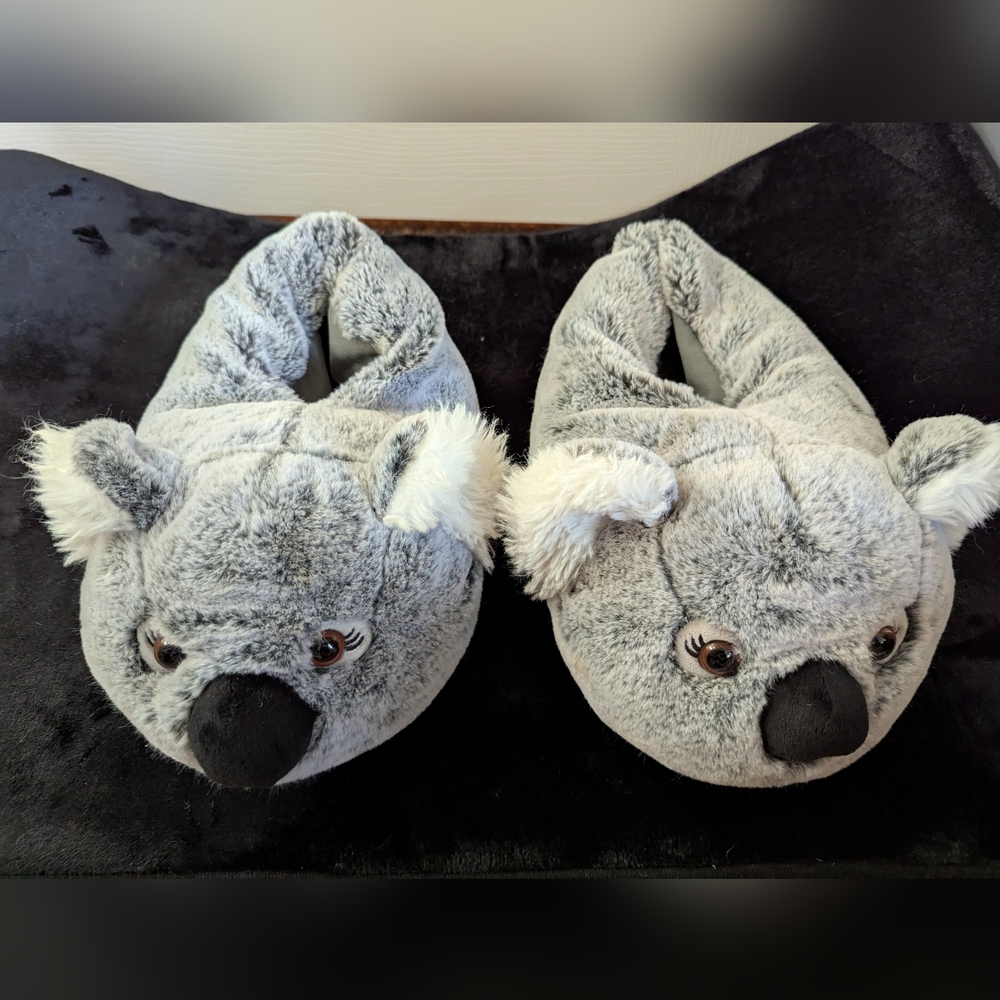 Adorable Koala Plush House Slippers Climb And Courage Size 5-8